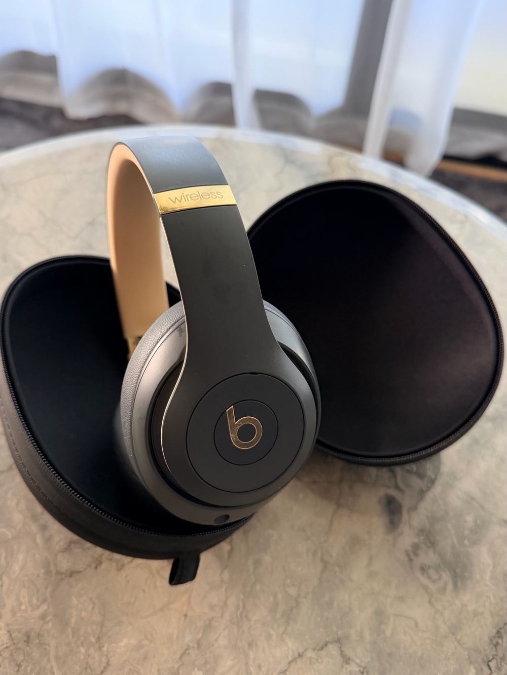 Beats by Dre Wireless Over-Ear Headphones in Gray and Gold